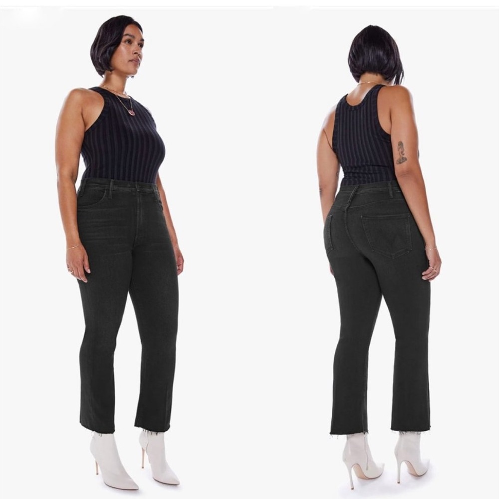 NWT MOTHER The Hustler Ankle Fray Jeans in Encounters At Night Size 31